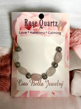 Rose Quartz Stretch Bracelet - Love & Self-Love | Heart Chakra Healing Jewelry