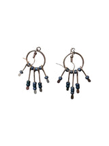 Gemstone Hoop Paddle Earring