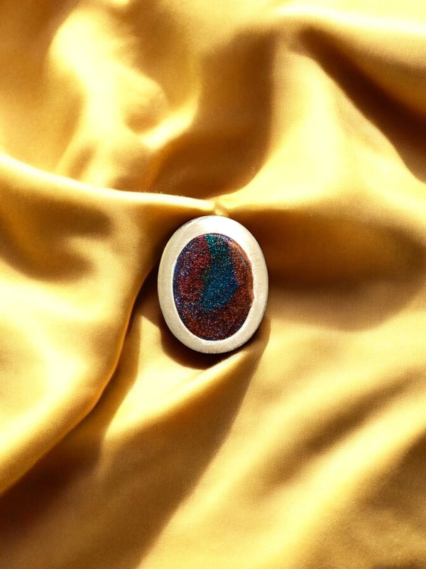 Multicolor Bezel Resin Ring