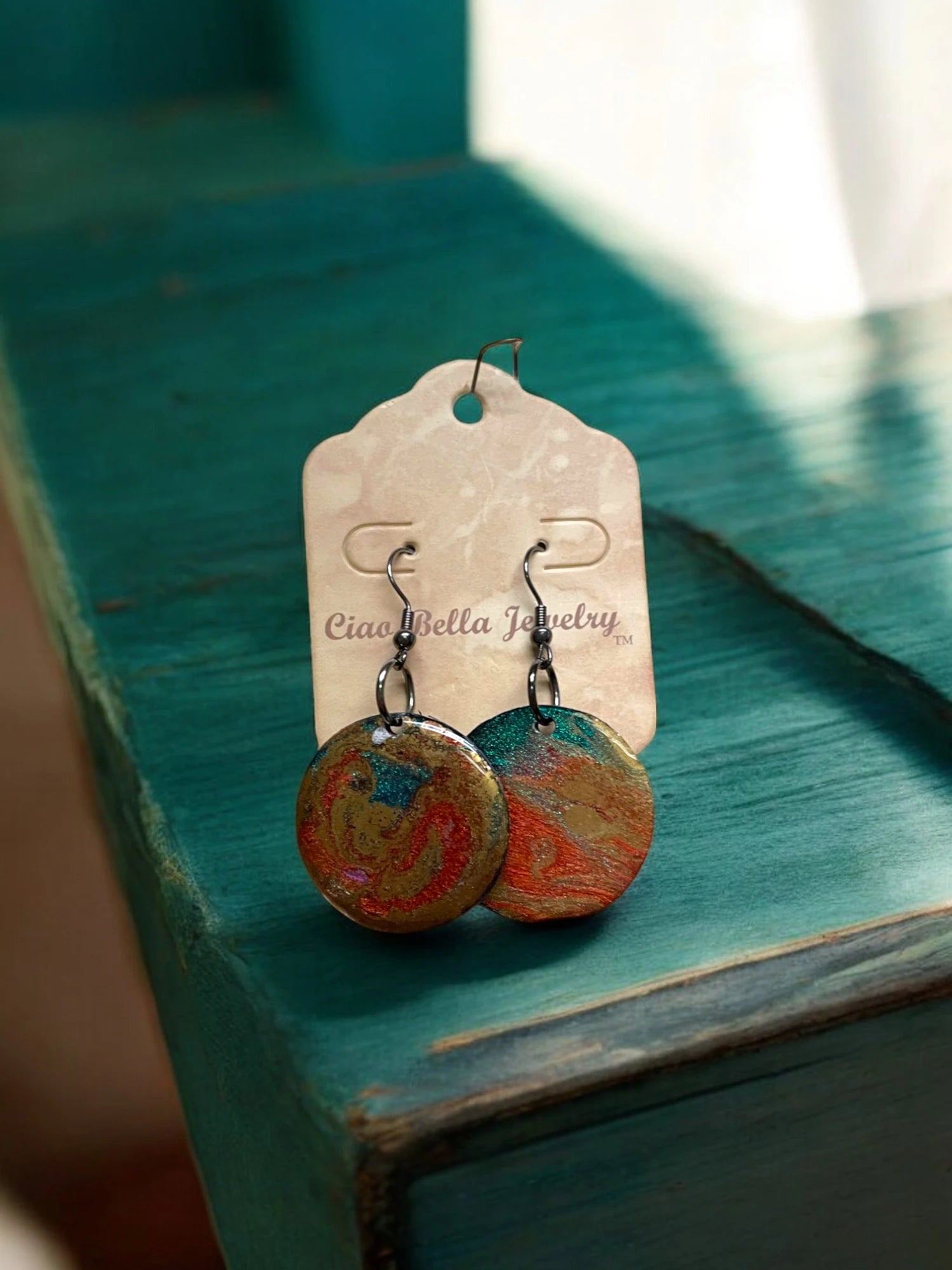 Upcycled Vinyl Record Earrings