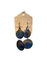 Resin Vinyl Double Drop Earrings - Unique & Playful | Trendy Statement Earrings