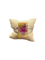 Pressed Flower Resin Cuff Bracelet | Pink & Purple or Pink Flowers