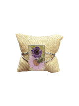 Pressed Flower Resin Cuff Bracelet | Pink & Purple or Pink Flowers