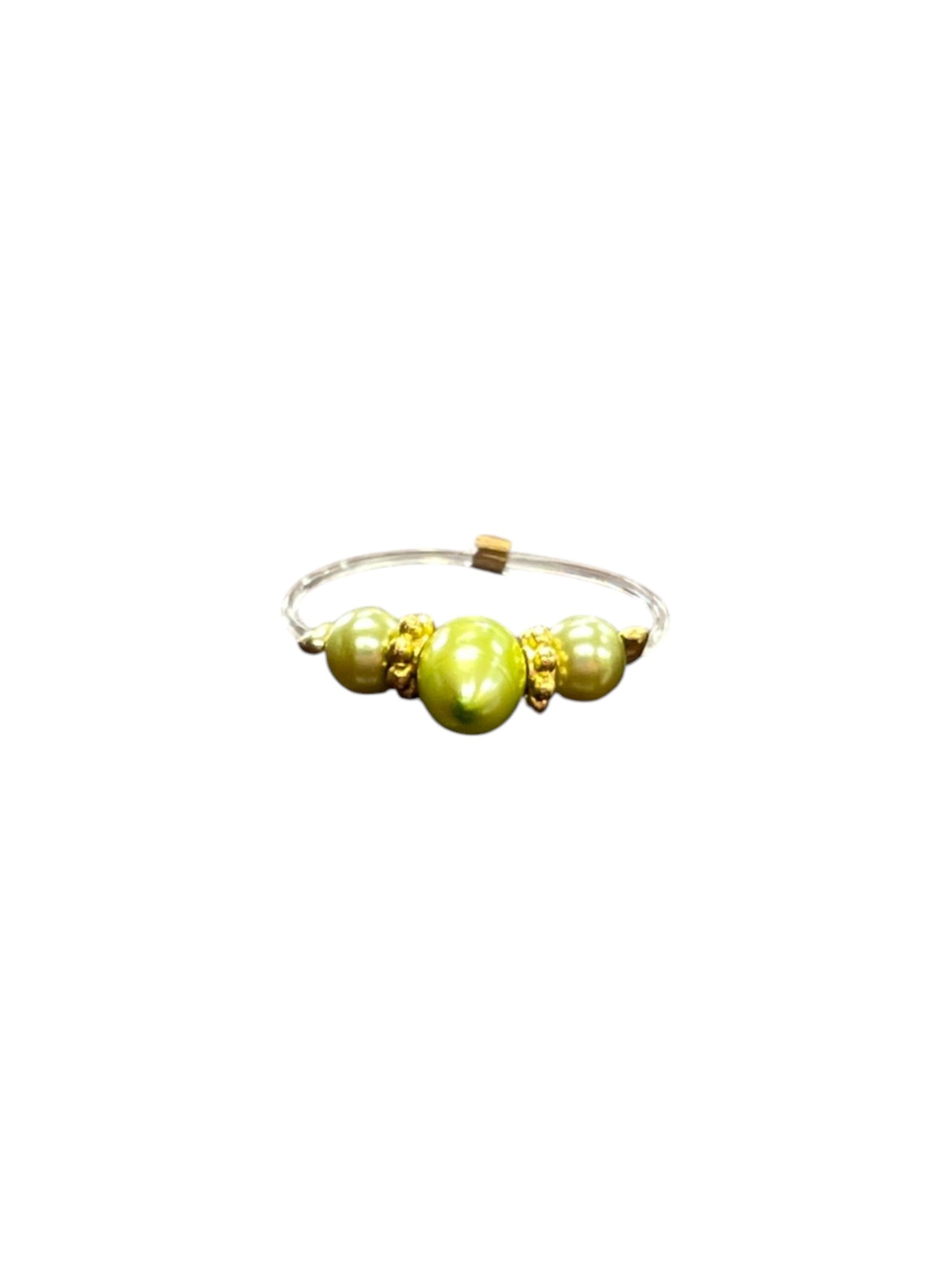 Elastic Pearl Toe Ring | Adjustable Beaded Toe Jewelry