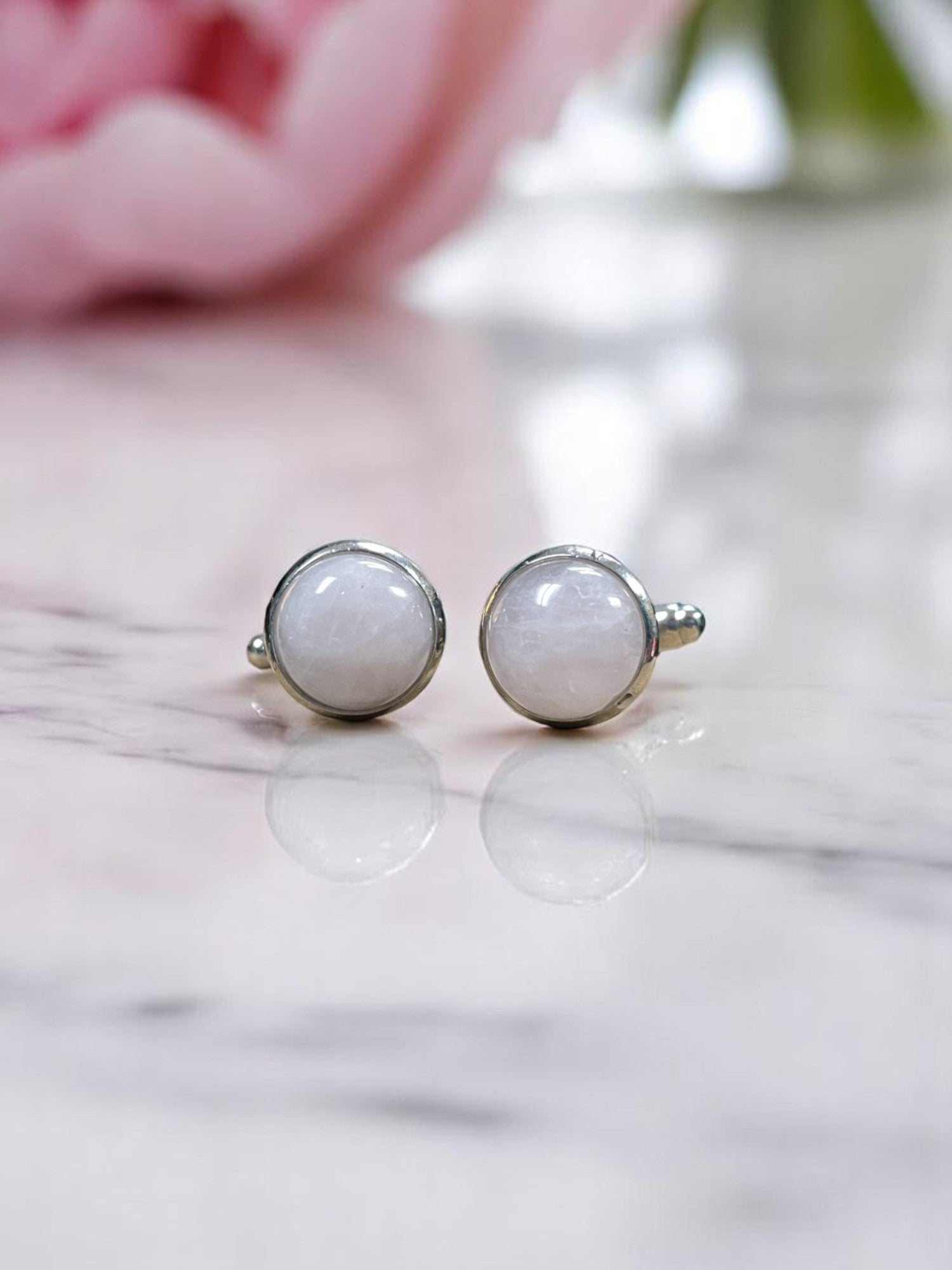 Stone Stainless Steel Cufflinks | Different Stone Options