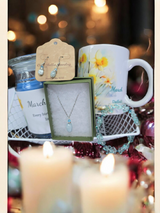 March Birthday Gift Box, Candle, Aquamarine Jewelry, Daffodil Mug, Butterfly Box, Women's Gift