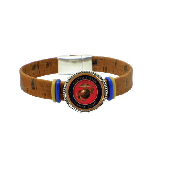 USMC - Marine Corp Bracelet- Officially Licensed Marine Corp Jewelry - Military Jewelry - US Marine Corp Bracelet - Military Bracelet