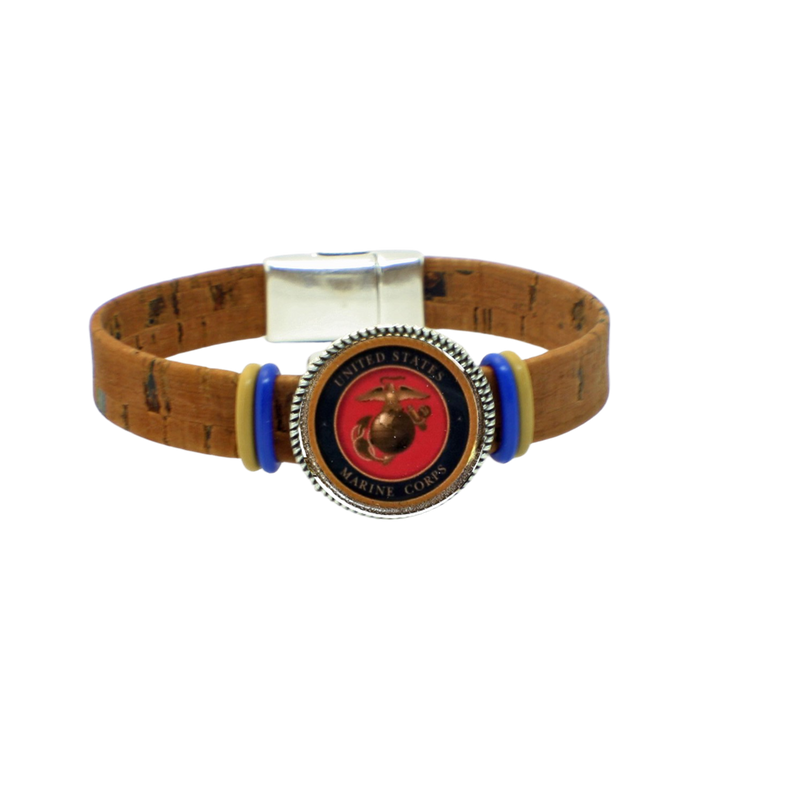 USMC - Marine Corp Bracelet- Officially Licensed Marine Corp Jewelry - Military Jewelry - US Marine Corp Bracelet - Military Bracelet