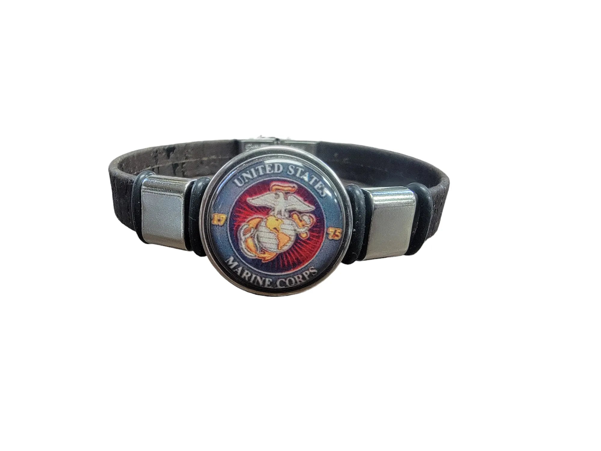 Marine Corps Green Cork Bracelet - Officially Licensed Military Merchandise