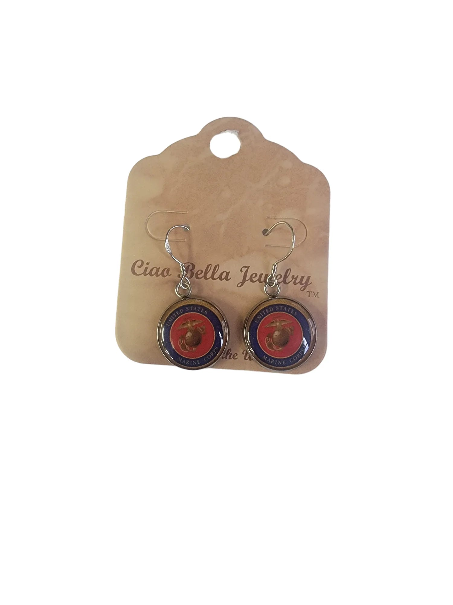 Marine Corps Seal, Marine Black, Marine Green or EGA Earrings | Made in the USA | Officially Licensed