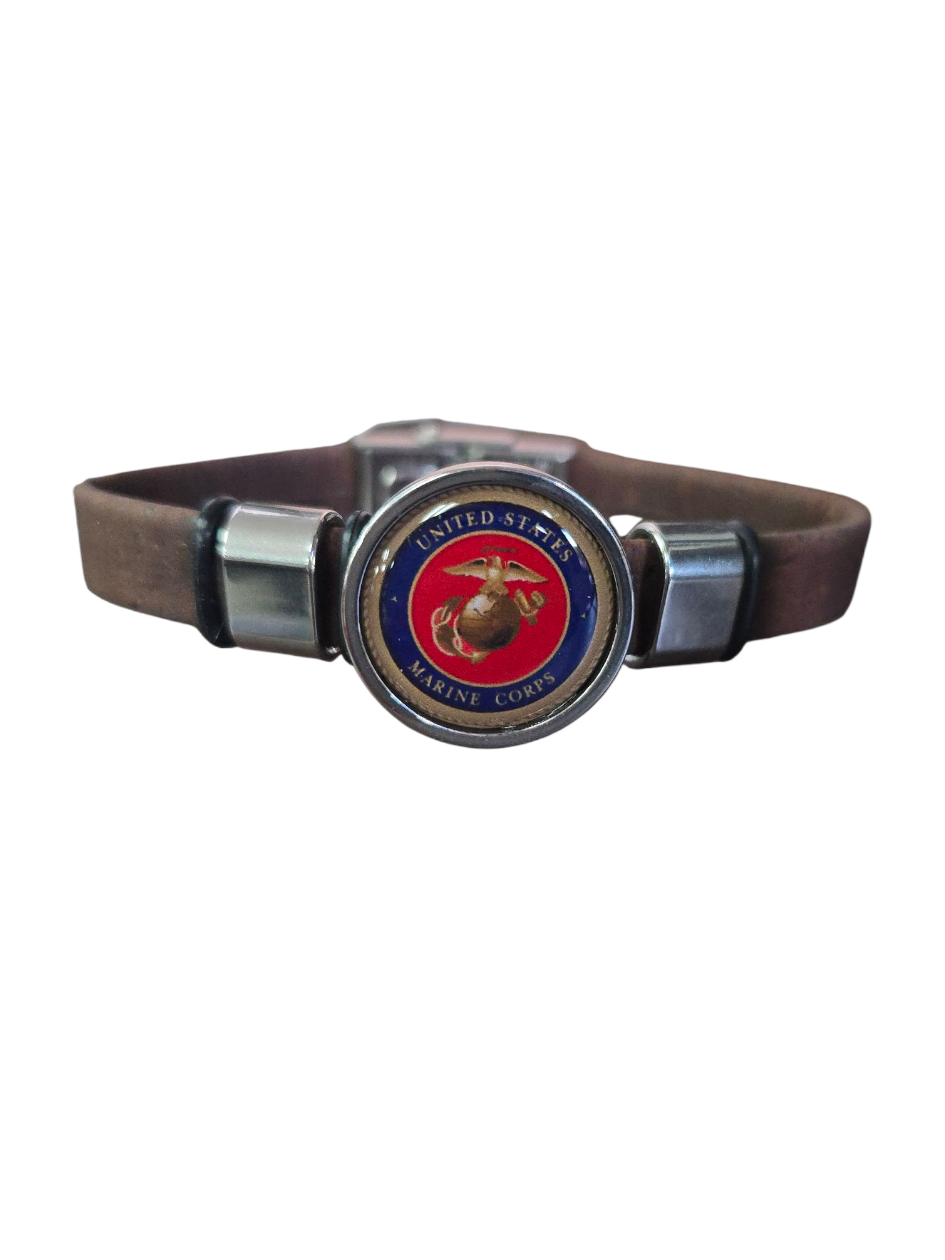 Marine Corps Seal Cork Bracelet, A Patriotic Fashion Statement,  Sizes Available, Perfect Gift for Patriots, Handmade Craftsmanship