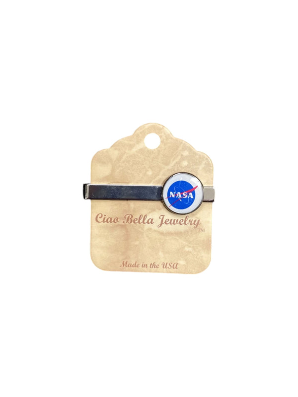 NASA Tie Bar, Official Logo, Space Gift, Made in USA