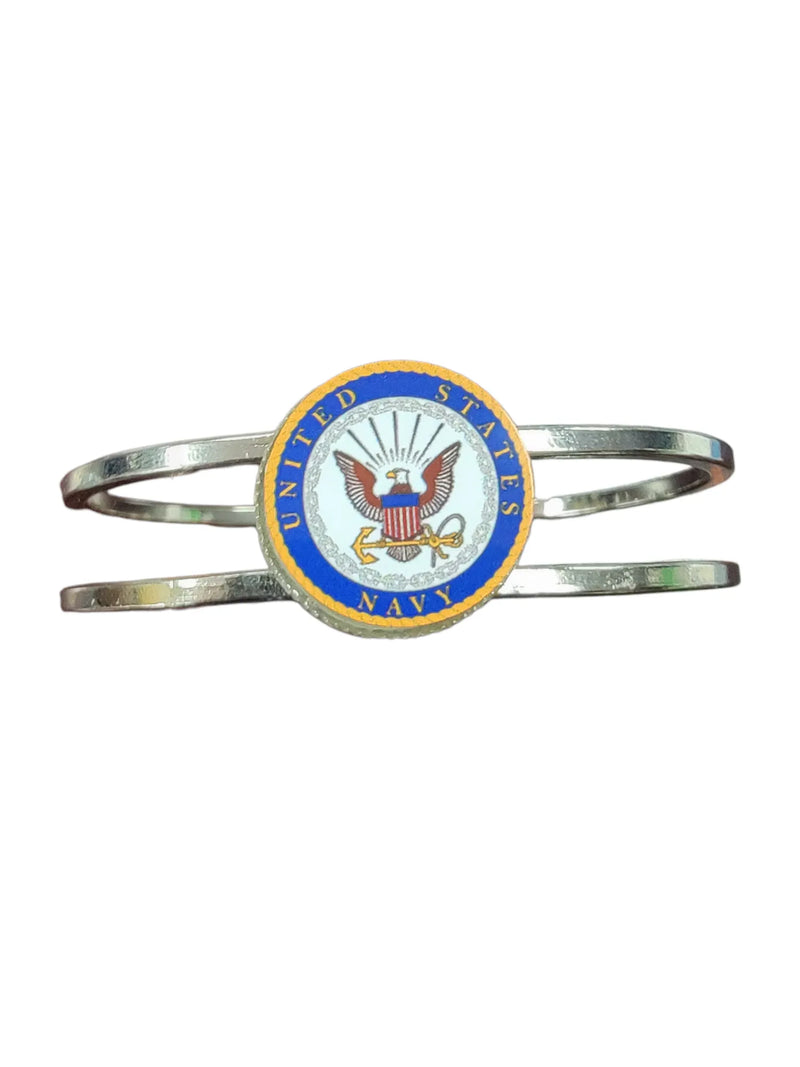 Officially Licensed Military Industrial Cuff Bracelet - Stainless Steel