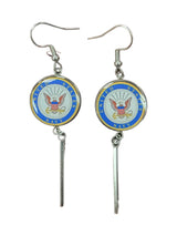 Officially Licensed Military Charm Earrings - A Proud Symbol of Service and Sacrifice