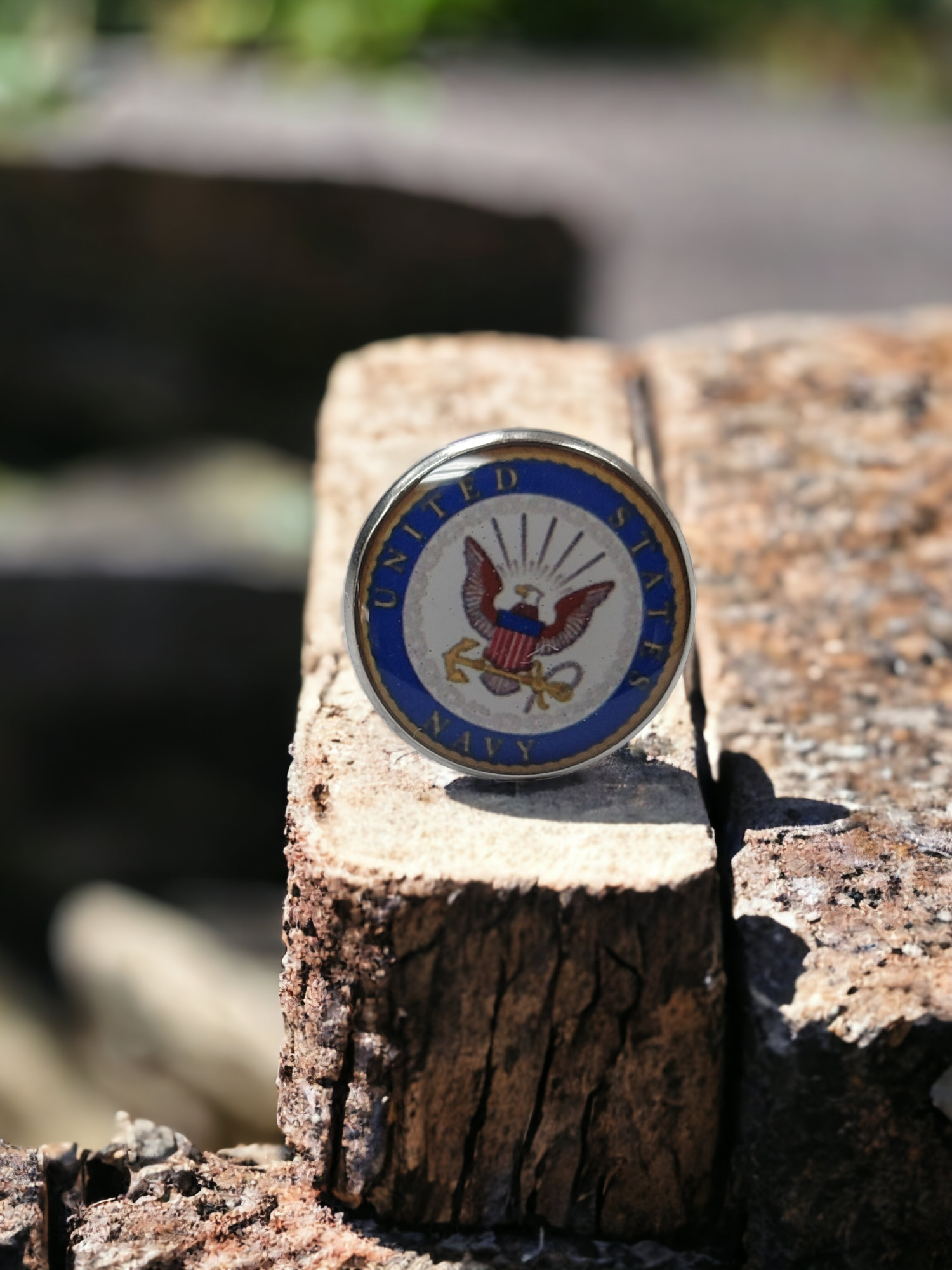 Military Tie Pins - Non Tarnish | Army, Navy, Air Force, Marine Corps, Coast Guard, Space Force