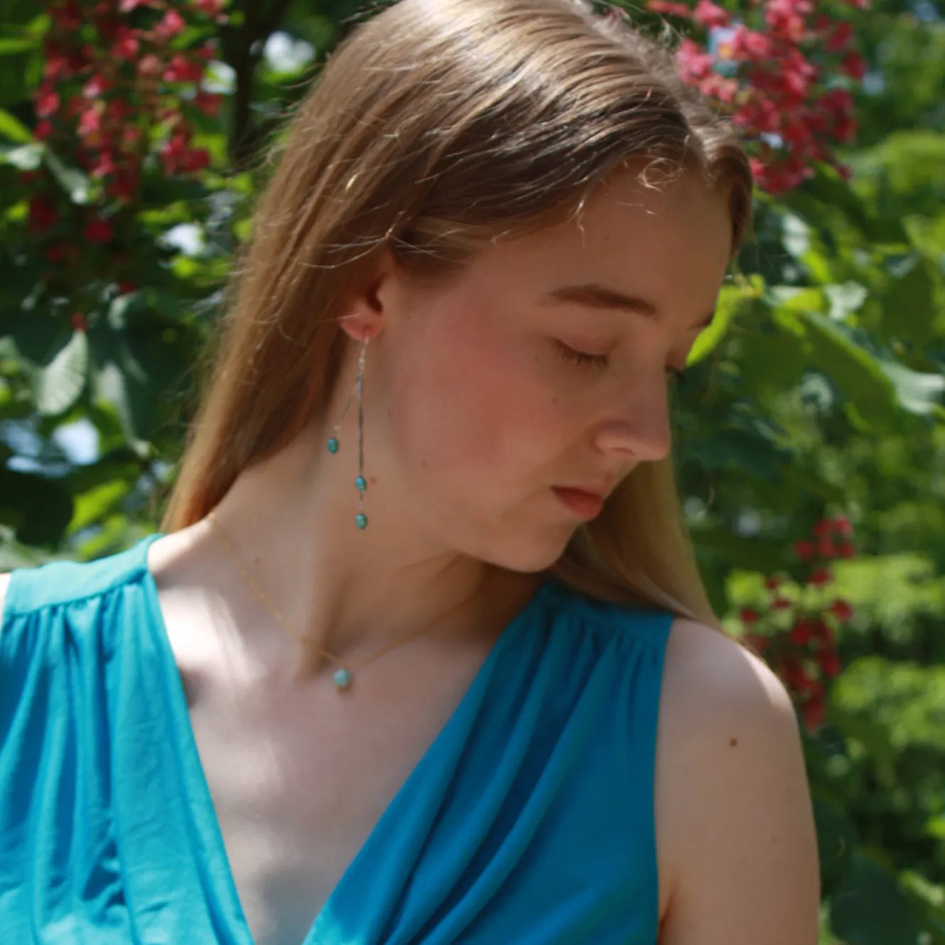 Elegant Freshwater Pearl Drop Earrings in Sterling Silver - Timeless Style