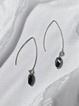 Gemstone Drop Earrings | Long Stainless Steel Hooks | Choose Your Stone