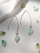 Gemstone Drop Earrings | Long Stainless Steel Hooks | Choose Your Stone