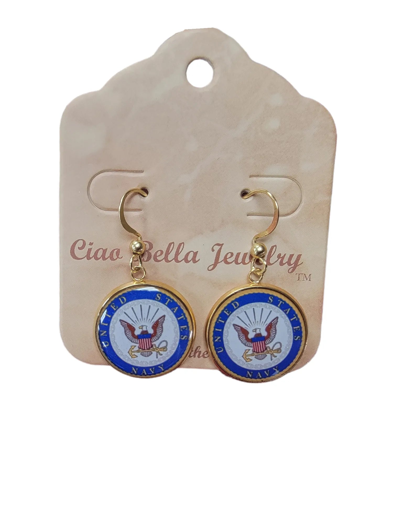 Officially Licensed  Navy Earrings, A Proud Symbol of Service  Comfortable Fit, Perfect Gift for Navy Lovers, Durable and Long Lasting