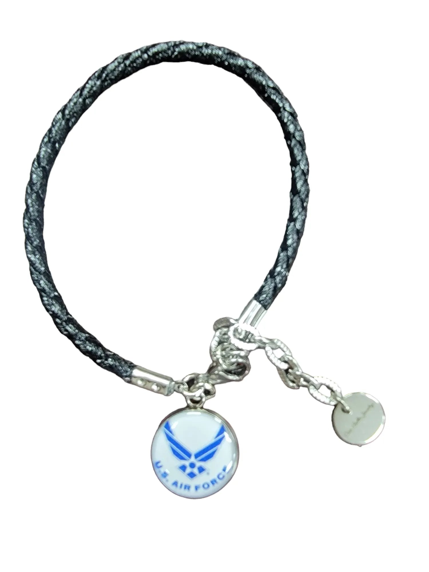 Official Air Force Leather Bracelet, Stylish, Patriotic, Adjustable, Perfect Gift for Patriots, Durable and High Quality, Sizes Available