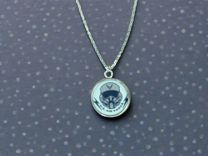 Officially Licensed Military Pendant Necklace in Gold or Silver