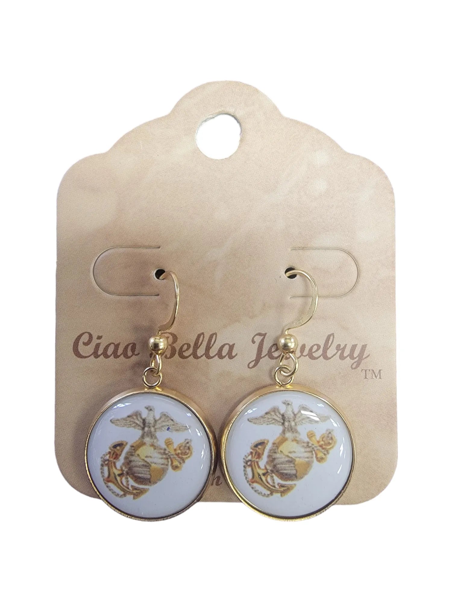 Marine Corps Seal, Marine Black, Marine Green or EGA Earrings | Made in the USA | Officially Licensed