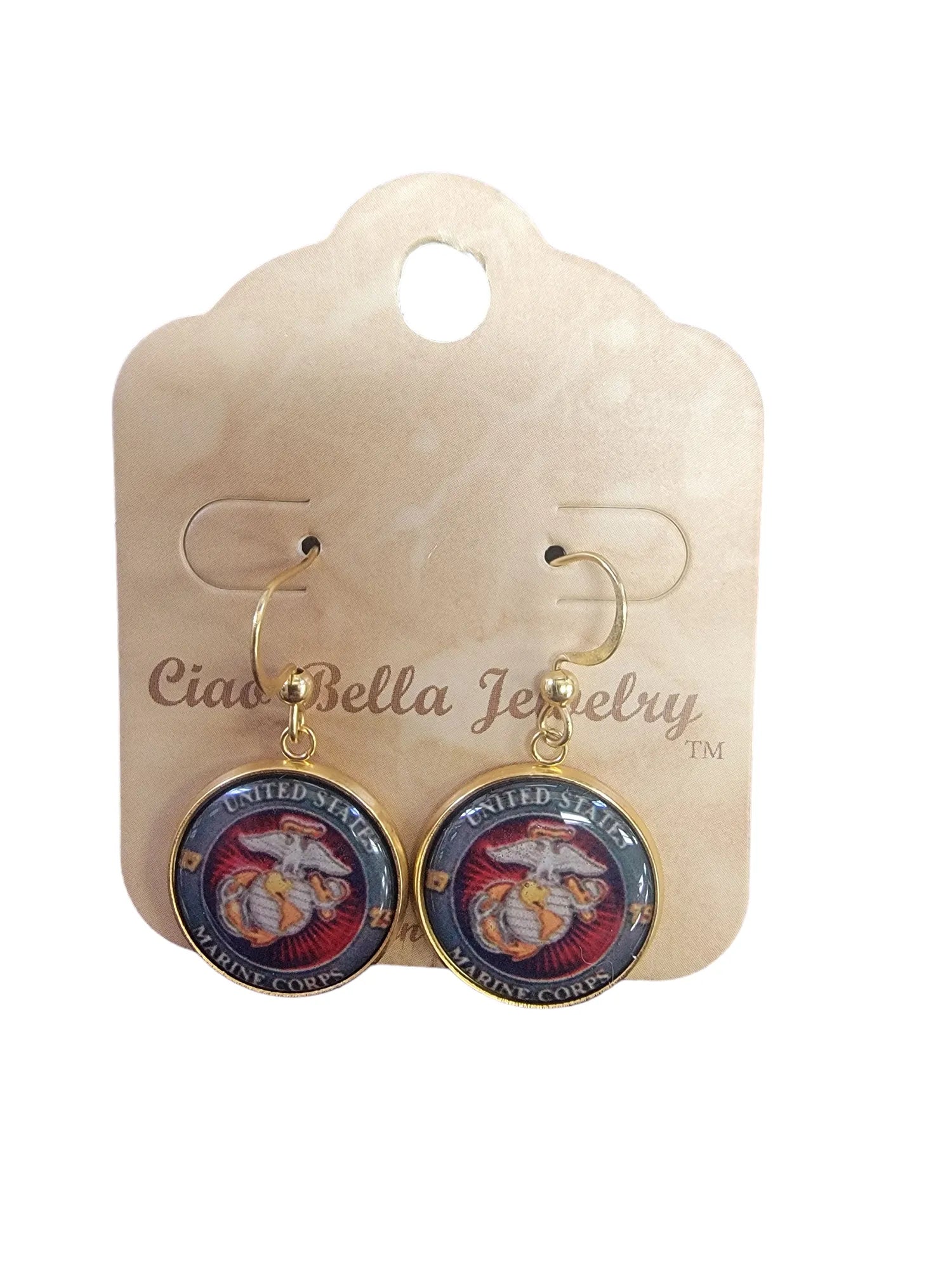 Marine Corps Seal, Marine Black, Marine Green or EGA Earrings | Made in the USA | Officially Licensed