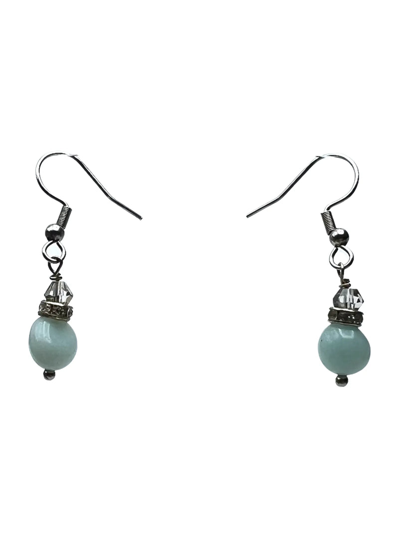 Aqua Amazonite Gemstone Earrings