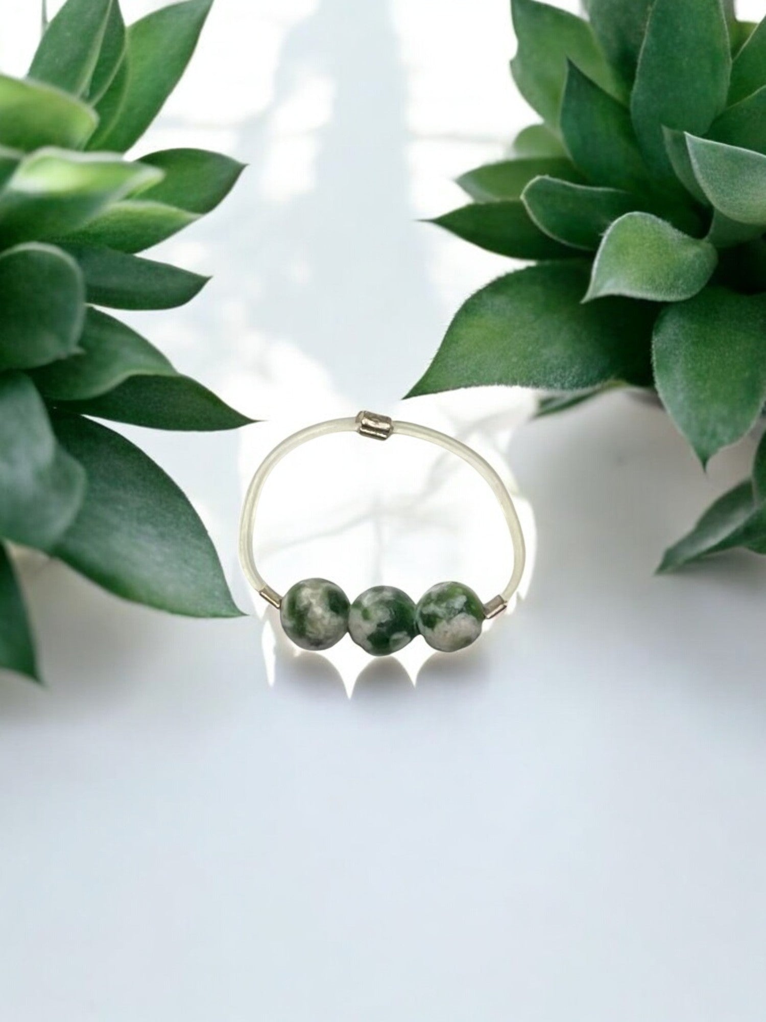 Stretch Gemstone Toe Rings