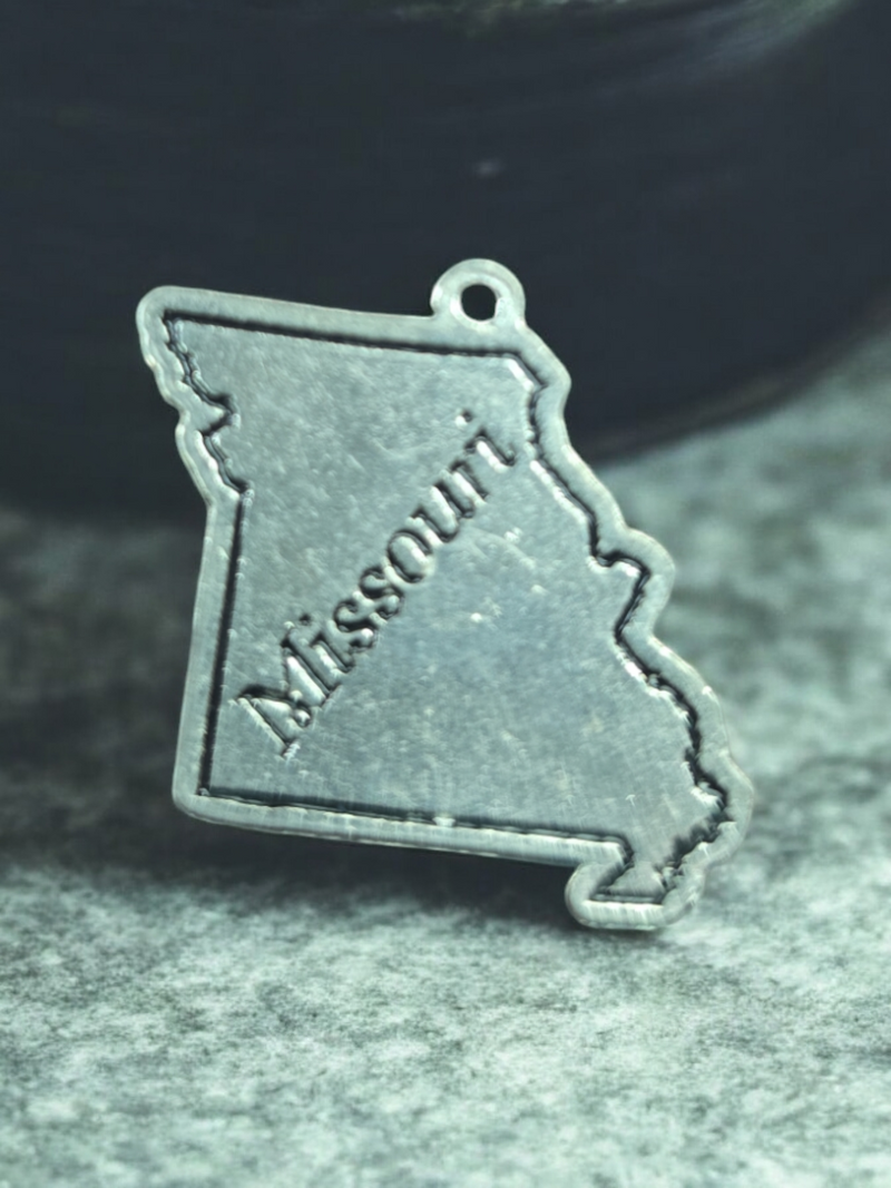 Missouri State Pewter Charm