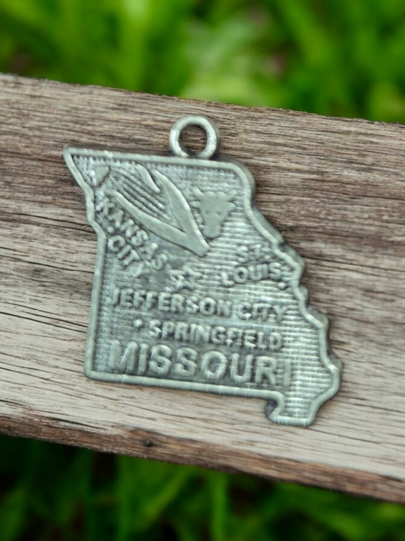 Missouri State Pewter Charm | Unique Jewelry Accessory