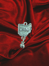 Ohio State Pewter Charm | Unique Jewelry Accessory