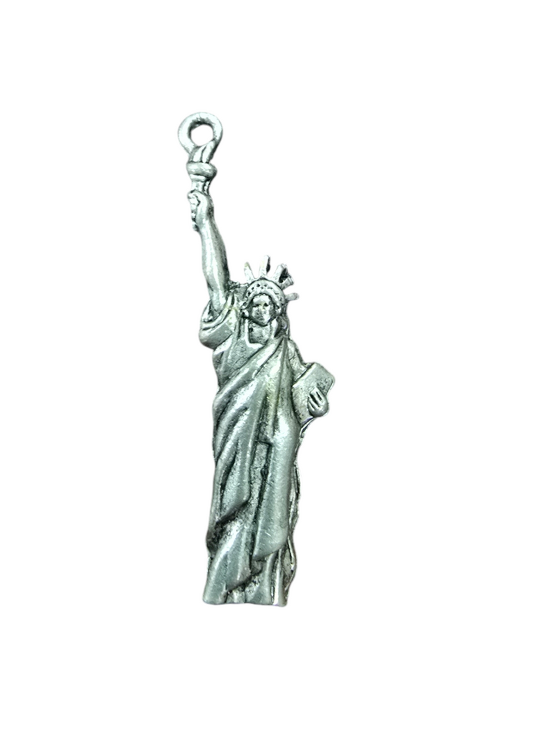 Statue of Liberty Pewter Charm | Patriotic Jewelry Accessory