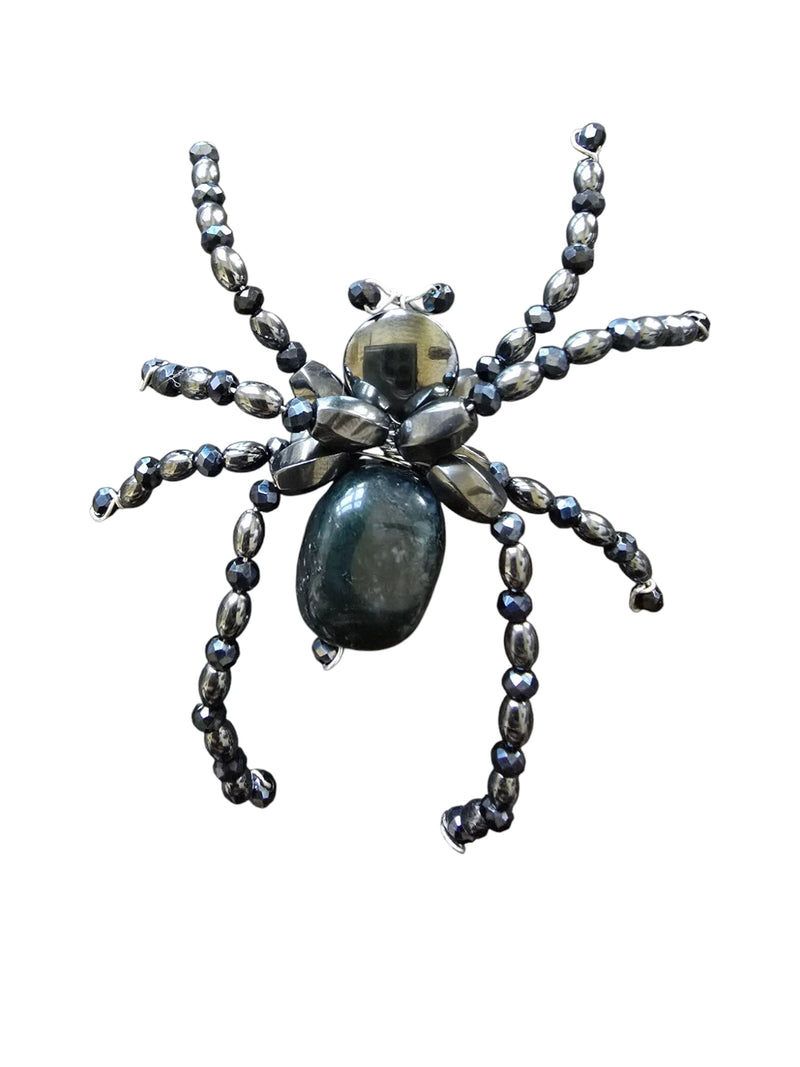 Hematite Spider Brooch: Unique, Mystical, and Eye-Catching Jewelry