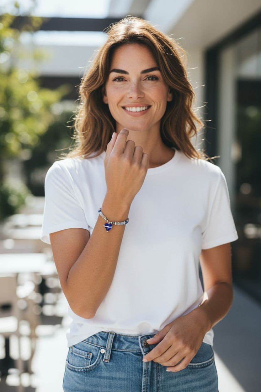 The Hope Collection | Lapis & Aquamarine Sterling Silver Cancer Charity Jewelry Set | Sterling Silver