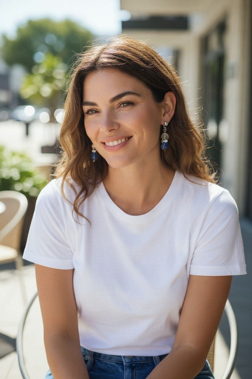 The Hope Collection | Lapis & Aquamarine Sterling Silver Cancer Charity Jewelry Set | Sterling Silver