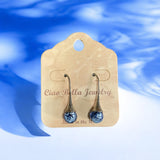 Sterling Silver Teardrop Dangle Murano Glass Earrings (Pick Your Perfect Hue!)