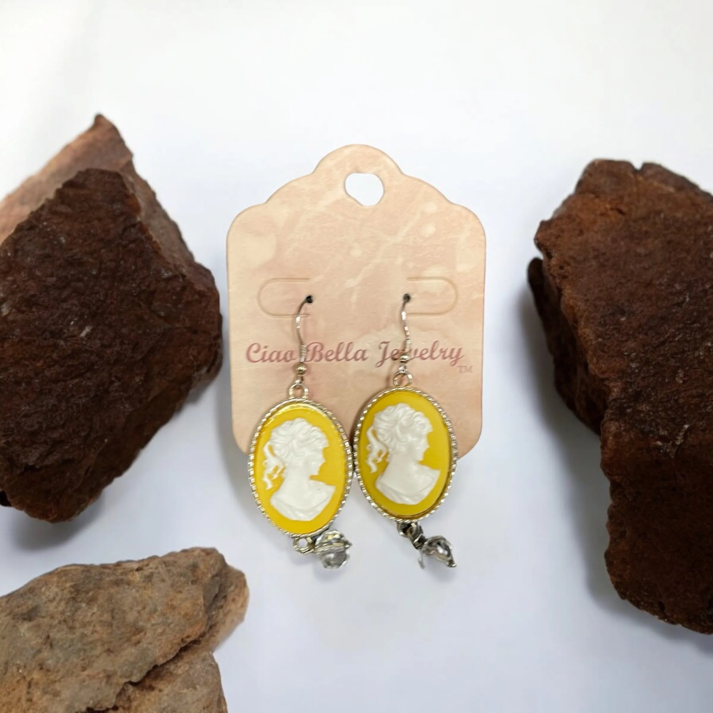 Art Deco-Inspired Silver Dangle Earrings with Victorian Silhouette