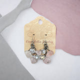 Handmade Gemstone Cluster Earrings, Dangle Earrings, Unique Jewelry Gifts