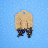Handmade Gemstone Cluster Earrings, Dangle Earrings, Unique Jewelry Gifts