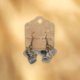 Handmade Gemstone Cluster Earrings, Dangle Earrings, Unique Jewelry Gifts
