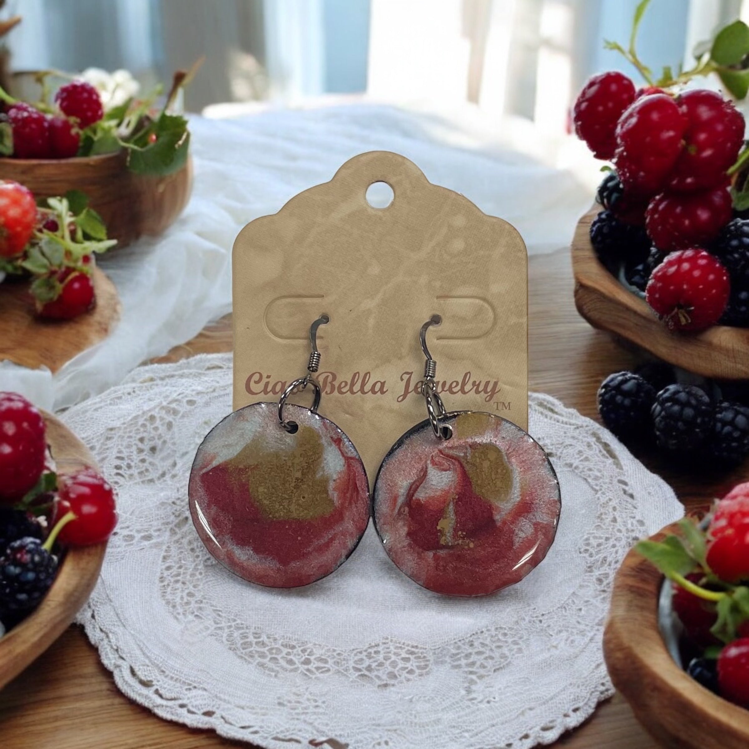 Upcycled Vinyl Record Earrings