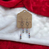 Handmade Bar Drop Beaded Earrings