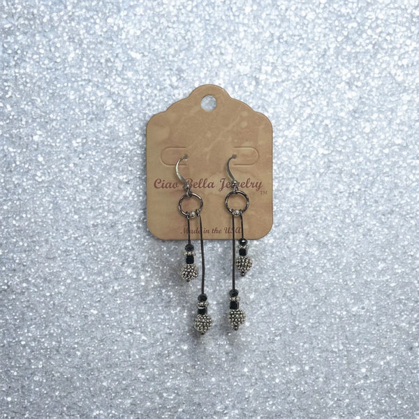 Handmade Bar Drop Beaded Earrings