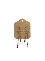 Handmade Bar Drop Beaded Earrings