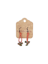 Bohemian Teardrop  Earrings with Stones and Suede by Michelle Marie Boutique