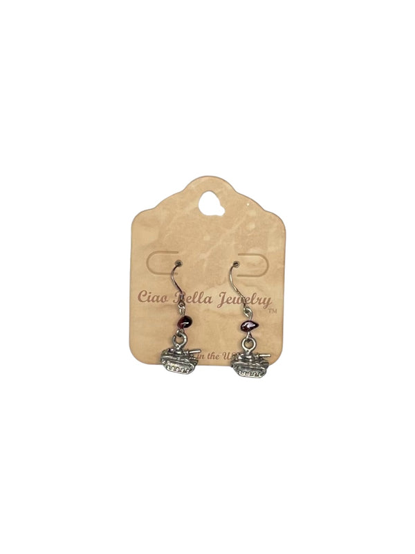 Novelty Army Tank Earrings