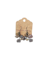 Handmade Gemstone Cluster Earrings, Dangle Earrings, Unique Jewelry Gifts