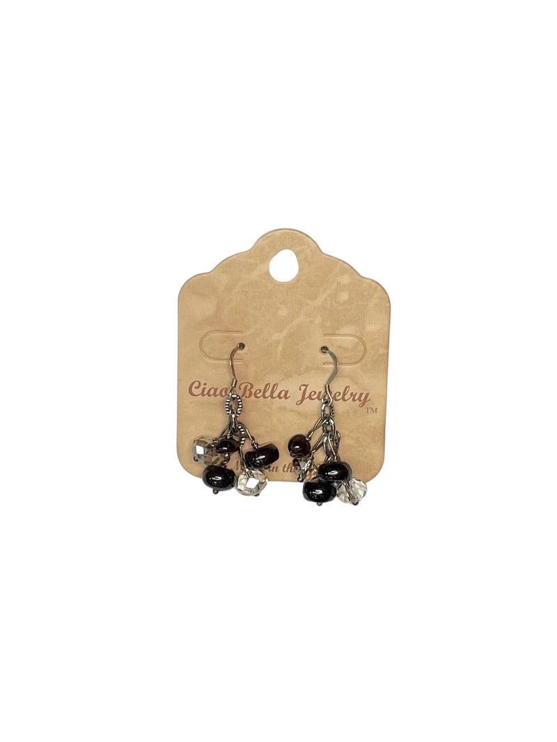 Handmade Gemstone Cluster Earrings, Dangle Earrings, Unique Jewelry Gifts