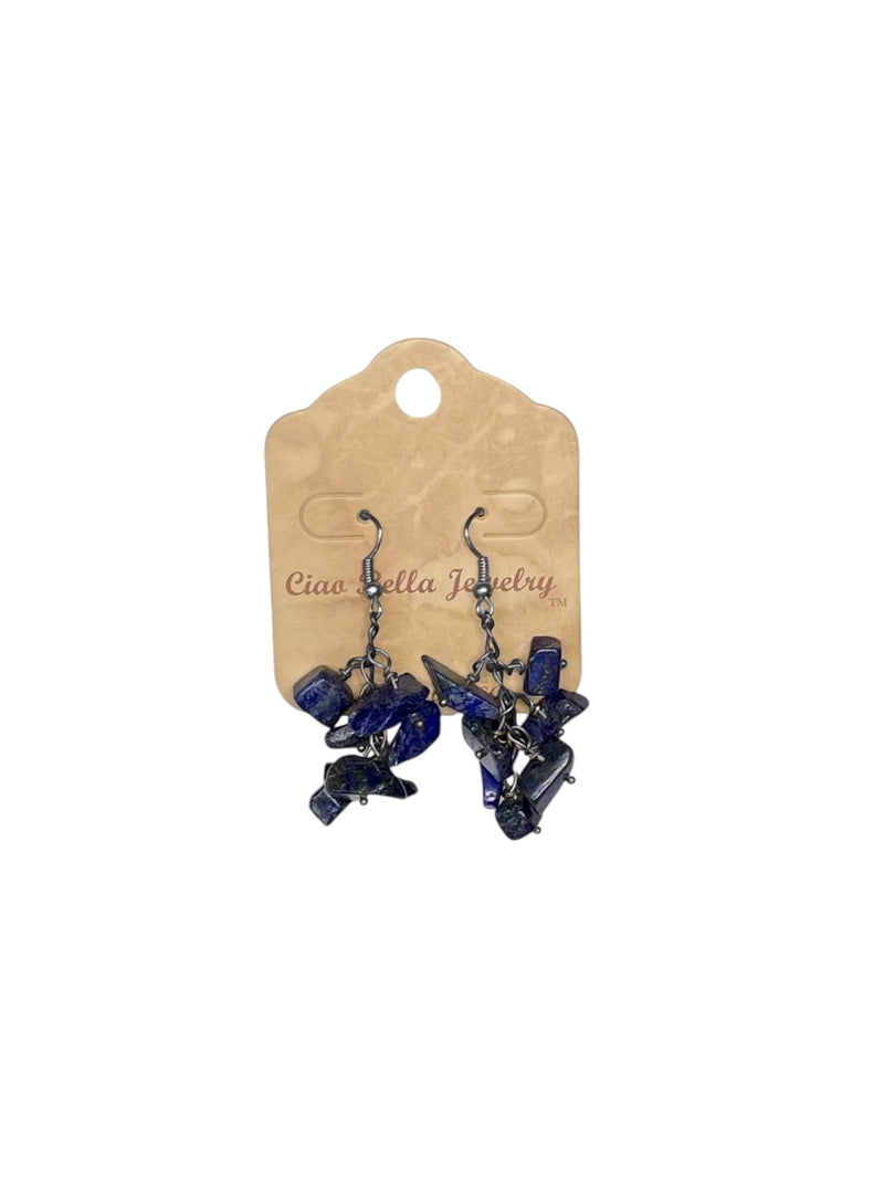 Handmade Gemstone Cluster Earrings, Dangle Earrings, Unique Jewelry Gifts